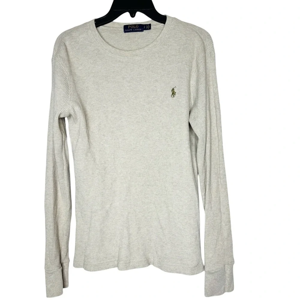Polo Ralph‎ Lauren Men Long Sleeve Waffle Knit Thermal Henley S Baselayer Preppy